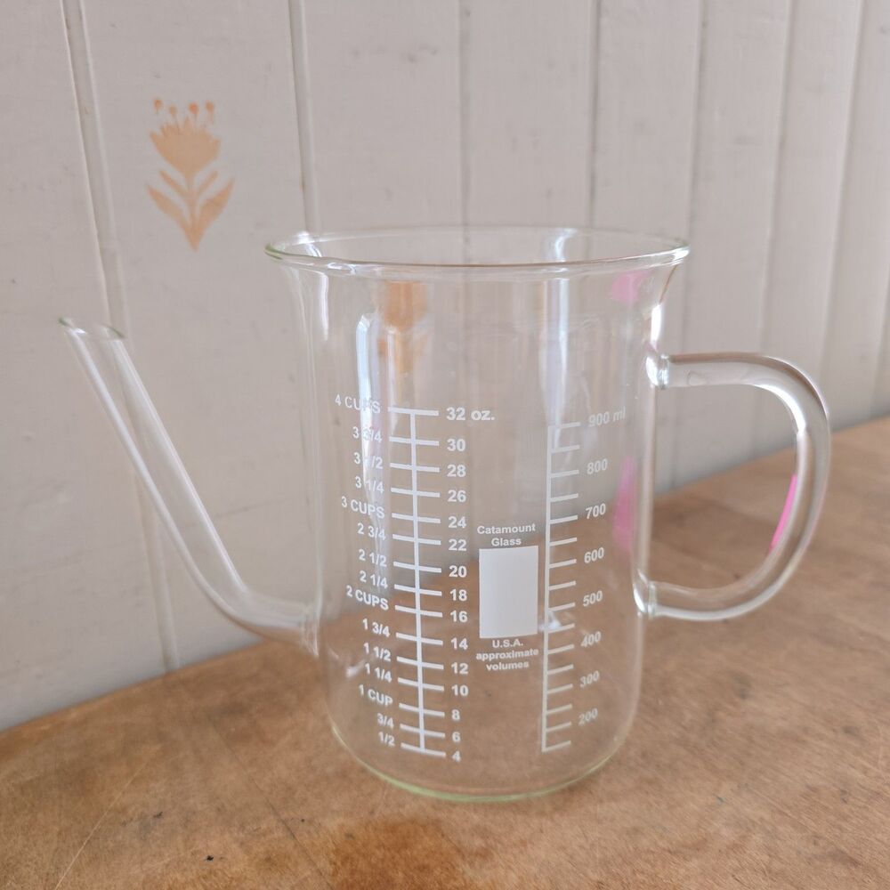 Catamount Gravy Fat Separator Glass 4 Cup 1000 ml 32 oz Measuring Beaker USA